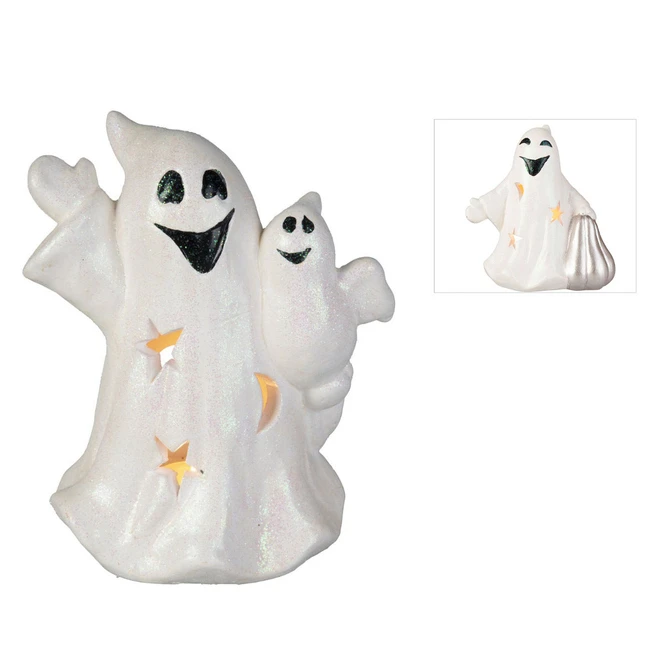 Windlicht - Geist - Aus Terrakotta - Ca. 15 X 9,5 X 15,5 Cm - 1 Stück 3 Windlicht - Geist - Aus Terrakotta - Ca. 15 X 9,5 X 15,5 Cm - 1 Stück