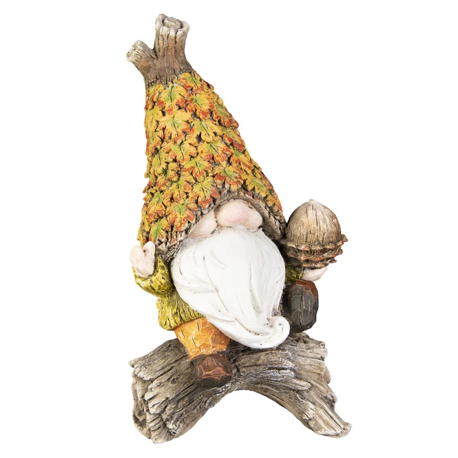 Dekofigur - Herbstwichtel - Aus Polyresin - Ca. 10,5 X 8,5 X 19,5 Cm 4 Dekofigur - Herbstwichtel - Aus Polyresin - Ca. 10,5 X 8,5 X 19,5 Cm – Bild 2