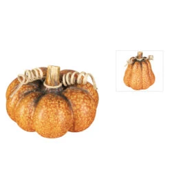 Kürbis - Aus Keramik - Ca. 11 X 11 X 10 Cm - 1 Stück