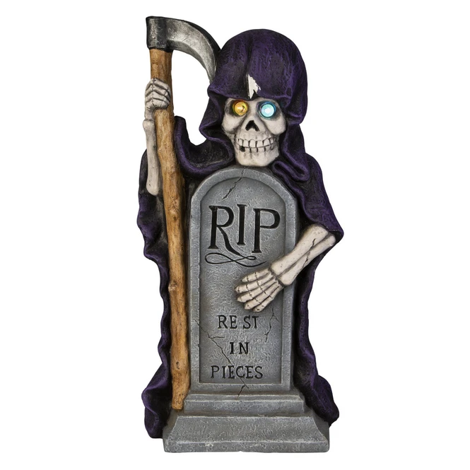 LED-Skelett - Aus Magnesia - Ca. 27 X 19 X 43,5 Cm 4 LED-Skelett - Aus Magnesia - Ca. 27 X 19 X 43,5 Cm – Bild 2