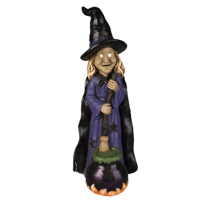 LED-Hexe - Aus Magnesia - Ca. 31 X 30 X 80 Cm 3 LED-Hexe - Aus Magnesia - Ca. 31 X 30 X 80 Cm