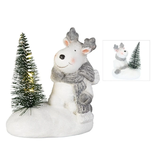 Rentier - Aus Terrakotta - Ca. 11,5 X 8,5 X 13 Cm - 1 Stück 3 Rentier - Aus Terrakotta - Ca. 11,5 X 8,5 X 13 Cm - 1 Stück