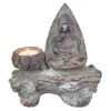 Teelichthalter - Buddha - Aus Polyresin - Ca. 17 X 6 X 17,5 Cm -Saisonale Dekorationen 228738