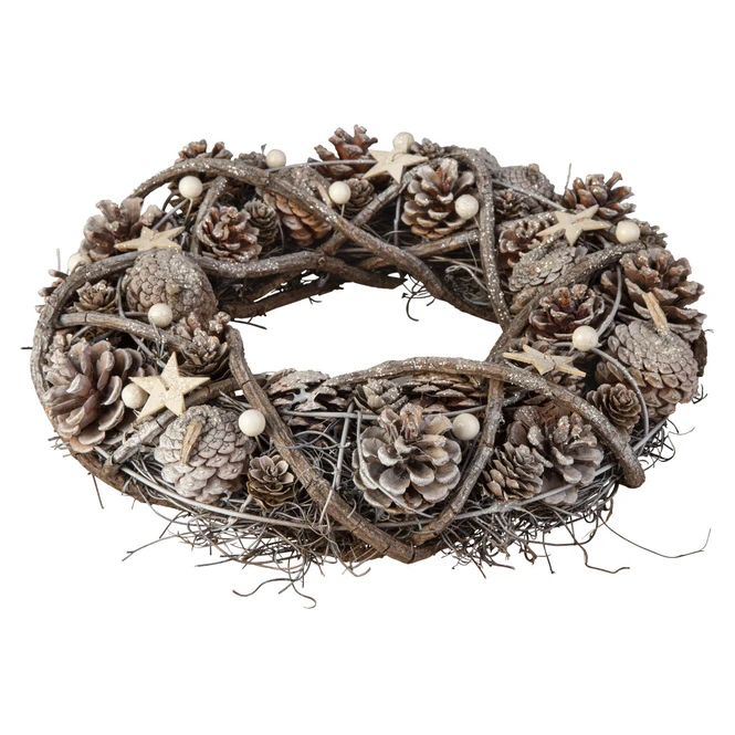 Dekokranz - Aus Holz - Ø = Ca. 34 Cm 3 Dekokranz - Aus Holz - Ø = Ca. 34 Cm