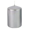 Stumpenkerze - Ca. 7 X 10 Cm - Silber -Saisonale Dekorationen 228984