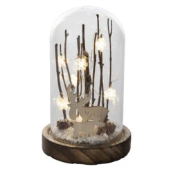 LED-Dekoglocke - Rentiere - Aus Glas - Ca. 10,5 X 10,5 X 17 Cm 5 LED-Dekoglocke - Rentiere - Aus Glas - Ca. 10,5 X 10,5 X 17 Cm -Saisonale Dekorationen 229300
