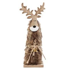 Rentier - Aus Holz - Ca. 13 X 5 X 39 Cm - 1 Stück