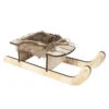 Deko-Schlitten - Aus Holz - Ca. 25 X 9,5 X 6,5 Cm -Saisonale Dekorationen 229689