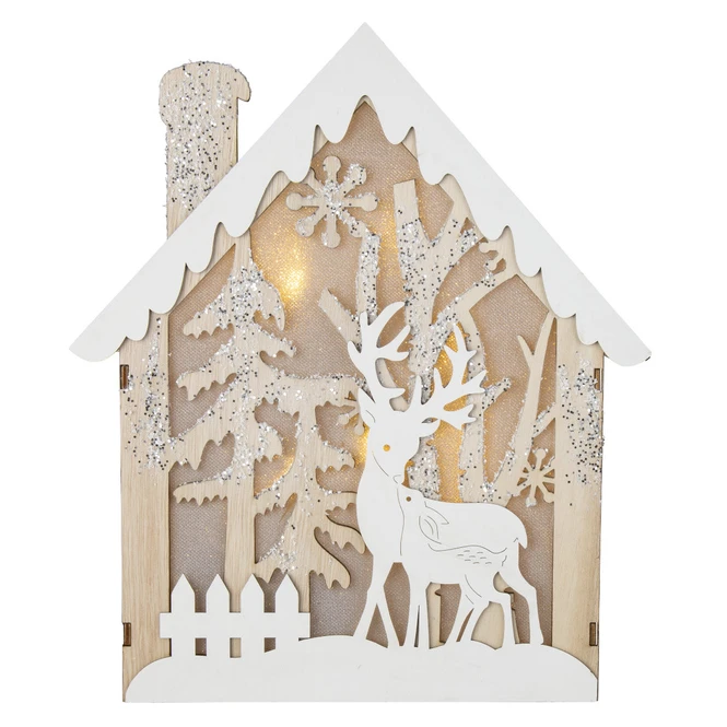 LED-Haus - Aus Holz - Ca. 25,5 X 5 X 29,5 Cm 3 LED-Haus - Aus Holz - Ca. 25,5 X 5 X 29,5 Cm