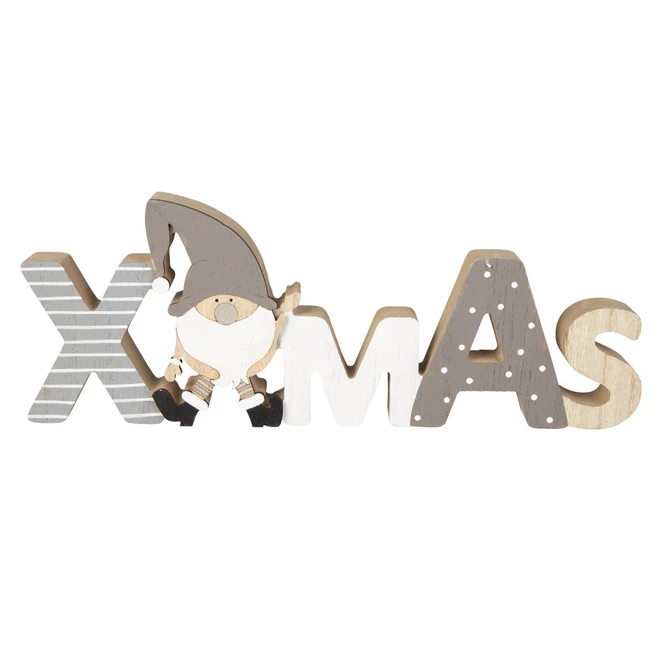 Deko-Schriftzug - XMAS - Aus Holz - Ca. 29,5 X 2,5 X 11 Cm 3 Deko-Schriftzug - XMAS - Aus Holz - Ca. 29,5 X 2,5 X 11 Cm
