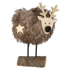 Rentier - Aus Holz - Ca. 9,5 X 4,5 X 19 Cm