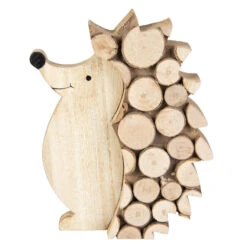 Igel - Aus Holz - Ca. 11,5 X 2 X 15 Cm -Saisonale Dekorationen 229883