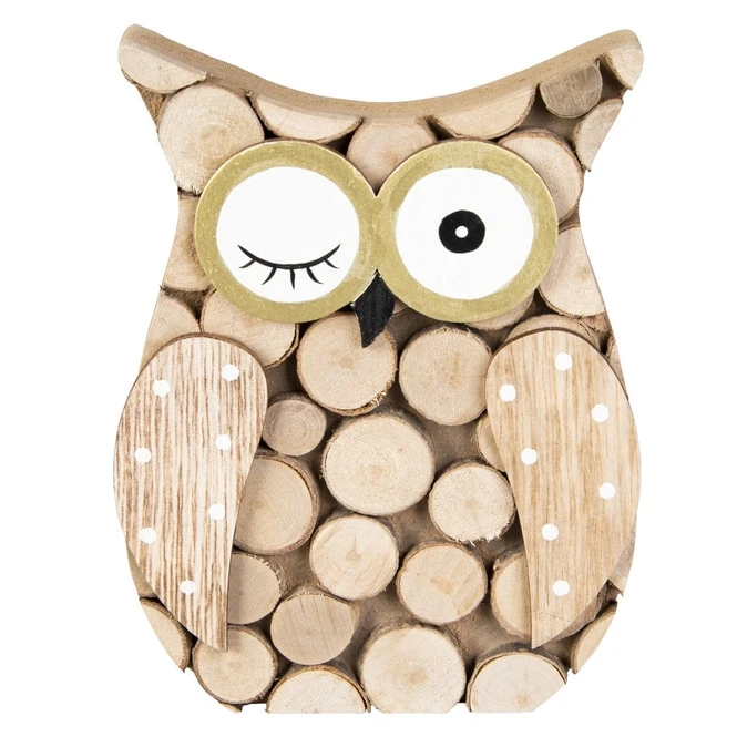 Eule - Aus Holz - Ca. 11 X 2 X 15 Cm 3 Eule - Aus Holz - Ca. 11 X 2 X 15 Cm