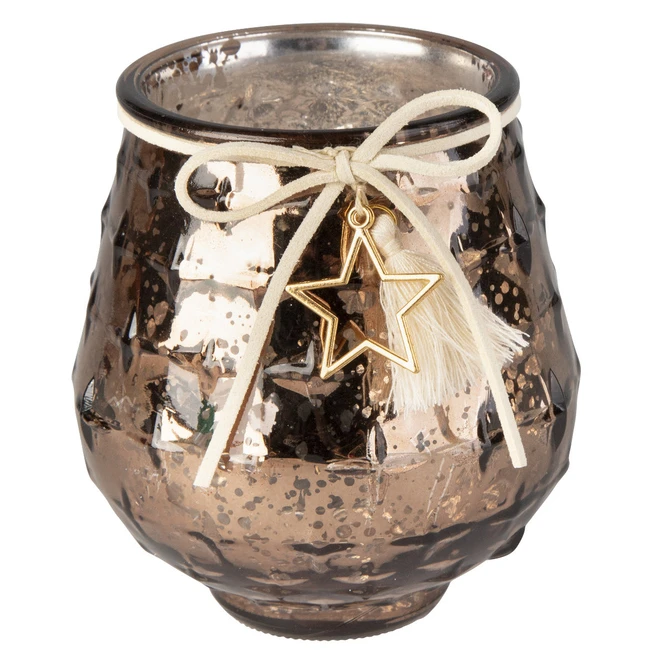 Teelichtglas - Stern - Ca. 9,5 X 10 Cm 4 Teelichtglas - Stern - Ca. 9,5 X 10 Cm – Bild 2