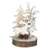 Standdeko - Hirsch - Aus Holz - Ca. 8 X 8 X 13 Cm