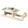 Deko-Schlitten - Aus Holz - Ca. 28 X 10 X 8 Cm 1 Deko-Schlitten - Aus Holz - Ca. 28 X 10 X 8 Cm -Saisonale Dekorationen 229944