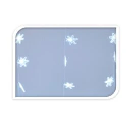 40er LED-Lichtervorhang - Schneeflocken - Ca. 100 X 96 Cm -Saisonale Dekorationen 230007 2