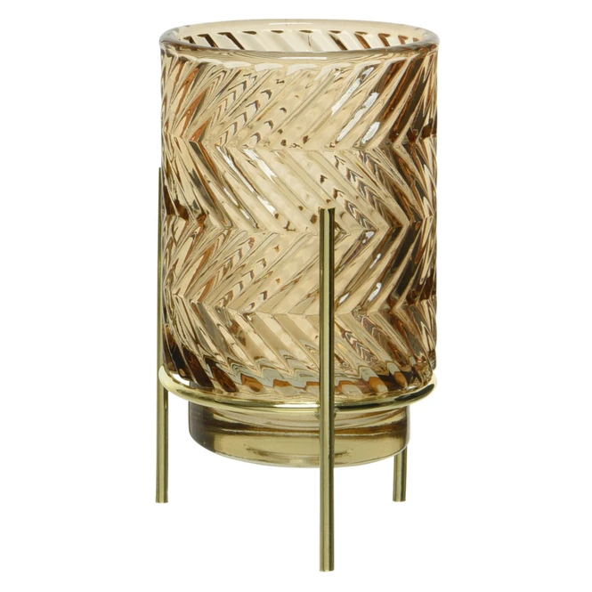 Teelichtglas - Ca. 9 X 15,5 Cm - 1 Stück - Braun 8 Teelichtglas - Ca. 9 X 15,5 Cm - 1 Stück - Braun – Bild 6