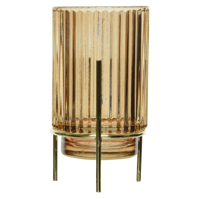 Teelichtglas - Ca. 9 X 15,5 Cm - 1 Stück - Braun 6 Teelichtglas - Ca. 9 X 15,5 Cm - 1 Stück - Braun – Bild 4