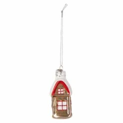 Dekohänger - Haus - Ca. 4 X 4 X 8 Cm - 1 Stück -Saisonale Dekorationen 230022 3 neu