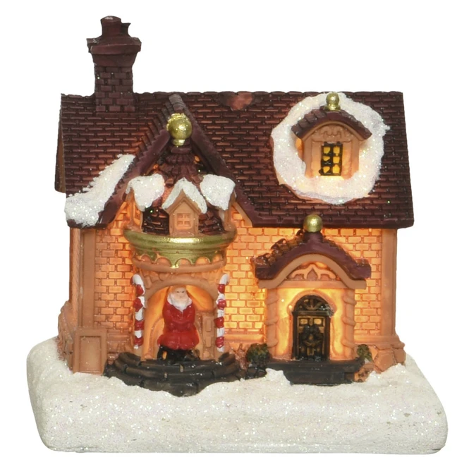 LED-Haus - Ca. 6 X 8 X 10 Cm - 1 Stück 3 LED-Haus - Ca. 6 X 8 X 10 Cm - 1 Stück – Bild 2