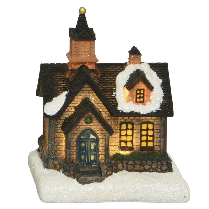 LED-Haus - Ca. 6 X 8 X 10 Cm - 1 Stück 6 LED-Haus - Ca. 6 X 8 X 10 Cm - 1 Stück – Bild 5