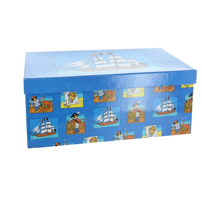 Geschenkbox - XL - Pirat Blau - Aus Papier - Ca. 32,5 X 21,5 X 13,5 Cm 3 Geschenkbox - XL - Pirat Blau - Aus Papier - Ca. 32,5 X 21,5 X 13,5 Cm
