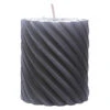 Stumpenkerze - Zara - Ca. 7 X 8 Cm - Anthrazit