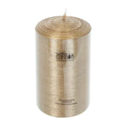 Stumpenkerze - Rustikana - Ca. 6 X 10 Cm - Antikgold