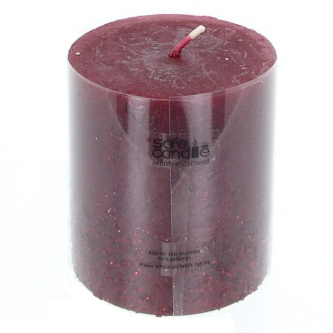 Stumpenkerze - Calla - Ca. 7 X 8 Cm - Dunkelrot 3 Stumpenkerze - Calla - Ca. 7 X 8 Cm - Dunkelrot