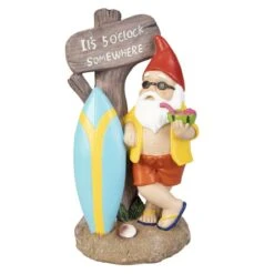 Standdeko - Zwerg - Aus Polyresin - Ca. 12 X 9,5 X 22,5 Cm