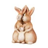 Hasenfamilie - Aus Keramik - Ca. 10,5 X 8,5 X 15,5 Cm