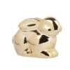 Kleiner Hase Sitzend - Aus Keramik - Gold - Ca. 7,5 X 4,5 X 5,5 Cm -Saisonale Dekorationen 233875 4016096423612 mica living hase sitzend gold glaenzend 01