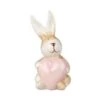 Hase Mit Herz - Sitzend - Aus Dolomit - Ca. 6 X 6 X 10,5 Cm -Saisonale Dekorationen 233903 4016096423896 mica living hase braun mit herz 01