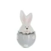 Hase In Eierschale - Weiß/grau - Aus Keramik - Ca. 6 X 6 X 12 Cm -Saisonale Dekorationen 234094 bild 4016096424367