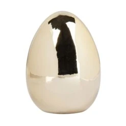 Delo-Ei - Gold - Aus Keramik - Ca. 5 X 5 X 7 Cm