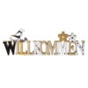 Deko-Schriftzug - Willkommen - Aus Holz - Ca. 40 X 2 X 13 Cm 2 Deko-Schriftzug - Willkommen - Aus Holz - Ca. 40 X 2 X 13 Cm -Saisonale Dekorationen 2346981