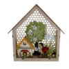 Standdeko - Haus Mit LED - Aus Holz - Ca. 23,5 X 6,5 X 24 Cm -Saisonale Dekorationen 234725 bild 4016096426880