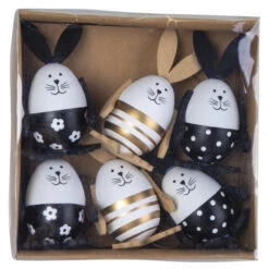 Dekohänger - Hasen - Ca. 10 Cm - 6 Stück -Saisonale Dekorationen 234781 0