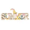 Deko-Schriftzug - Summer - Aus Holz - Ca. 35 X 2 X 14 Cm -Saisonale Dekorationen 235365