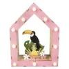 LED-Haus - Tukan - Aus Holz - Ca. 17,5 X 6 X 23 Cm -Saisonale Dekorationen 235370