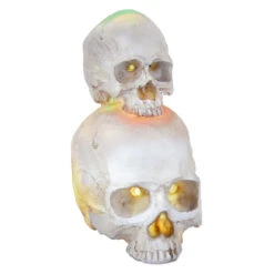LED-Totenköpfe - Aus Polyresin - Ca. 9,5 X 12 X 17 Cm