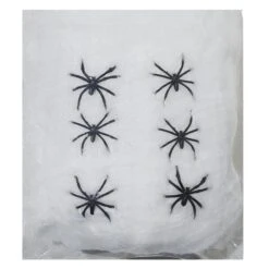 Spinnennetz - Ca. 100 G - Mit 6 Spinnen