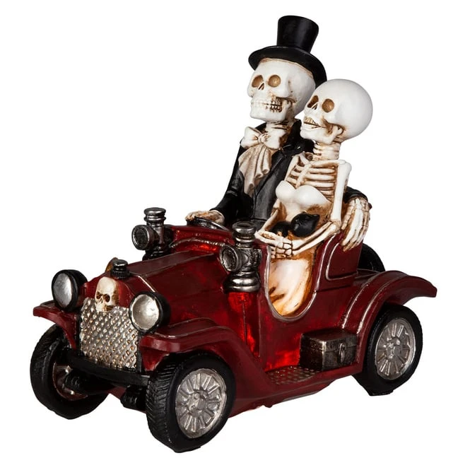 LED-Standdeko - Skelette - Aus Polyresin - Ca. 24 X 11,5 X 22 Cm 3 LED-Standdeko - Skelette - Aus Polyresin - Ca. 24 X 11,5 X 22 Cm