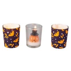 Teelichtgläser - Halloween - Ca. 5 X 5 X 6 Cm - 3 Stück - 1 Set 7 Teelichtgläser - Halloween - Ca. 5 X 5 X 6 Cm - 3 Stück - 1 Set -Saisonale Dekorationen 238225 2