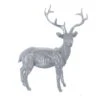 Hirsch Stehend Silber - 14 X 6 X 17 Cm -Saisonale Dekorationen 238475 bild 4016096435370