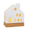 Keramik-Haus Mit LED-Beleuchtung - Ca. 11,5 X 6,5 X 14 Cm -Saisonale Dekorationen 238527 4016096435684 mica living haus 01