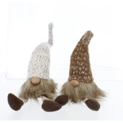 Wichtel Sitzend - Ca. 9 X 9 X 38 Cm - 1 Stück