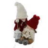 Winterkinder Mit LED Laterne -ca. 30 X 27 X 40 Cm