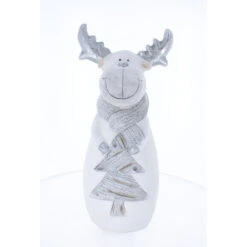 Rentier Stehend Mit LED - Ca. 19,5 X 16,5 X 42 Cm